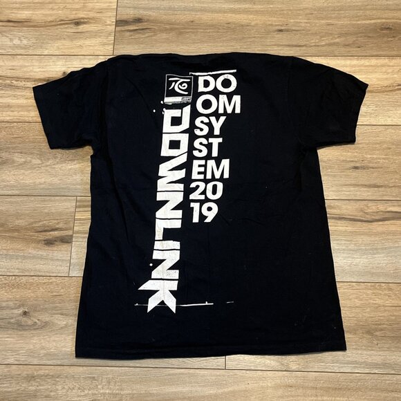 Downlink The Doom System 2019 Band T Shirt Adult SZ MEDIUM Black Dubstep Concert - Picture 6 of 8